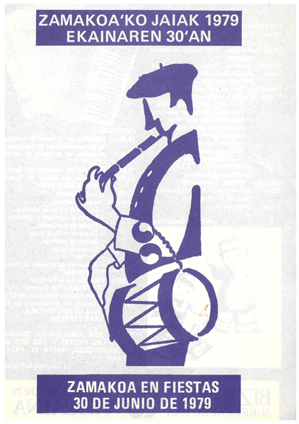 Zamakoa'ko jaiak 1979, ekainaren 30'an; Zamakoa en fiestas, 30 de junio de 1979