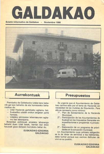 Galdakao. Boletn informativo de Galdakao