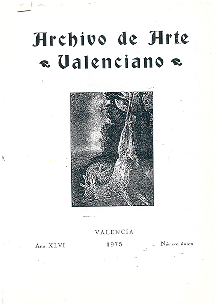 Archivo de Arte Valenciano; La puerta de los apostoles de la catedral de Valencia