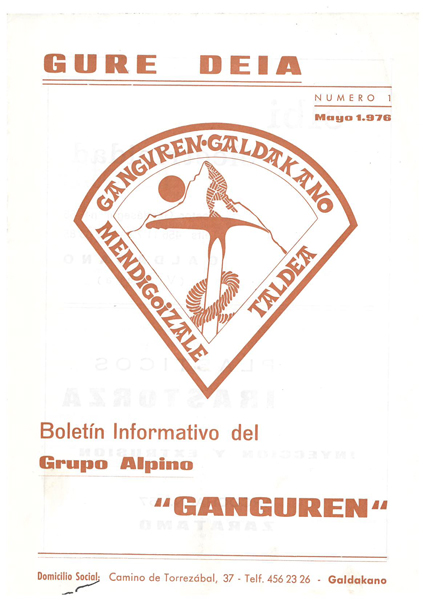 Gure Deia;Boletin informativo del Grupo Alpino "Ganguren"