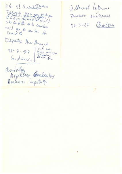 D. Manuel Lekuona zanaren entierrue.