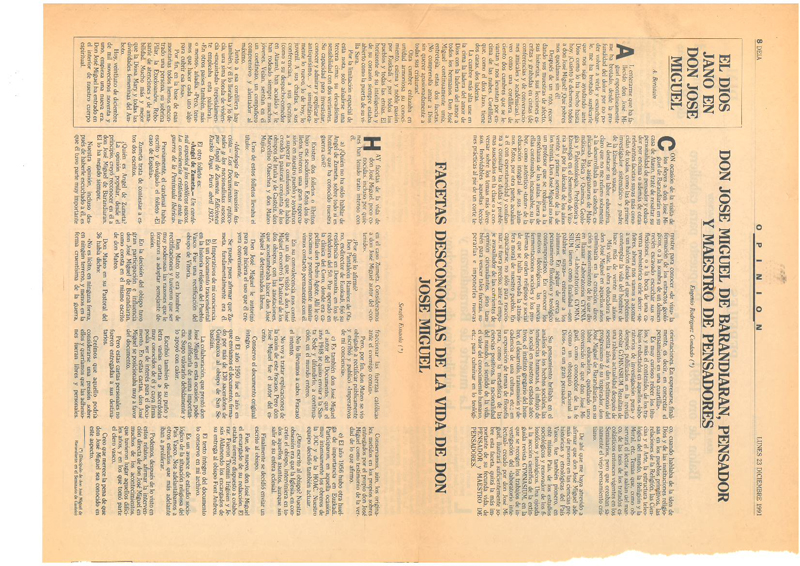 Don Jos&eacute; Miguel de Barandiaran, pensador y maestro de pensadores;