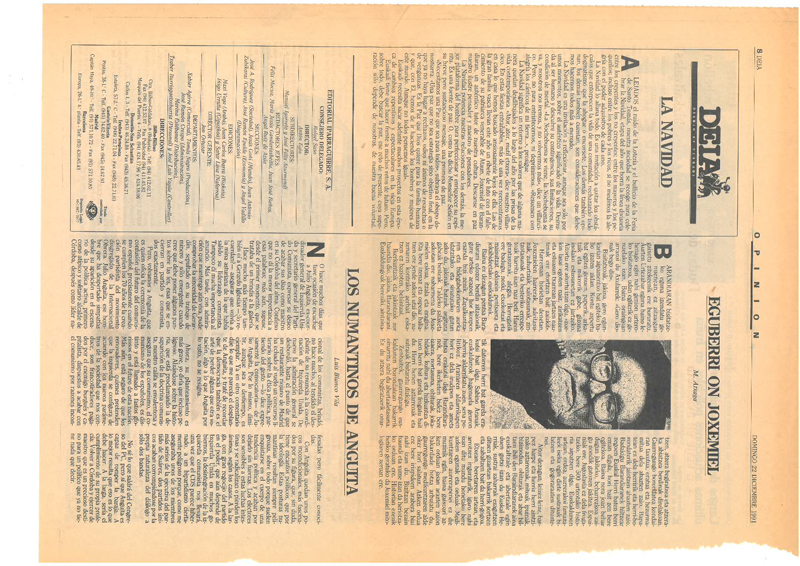 Eguberri on Joxemiel;
