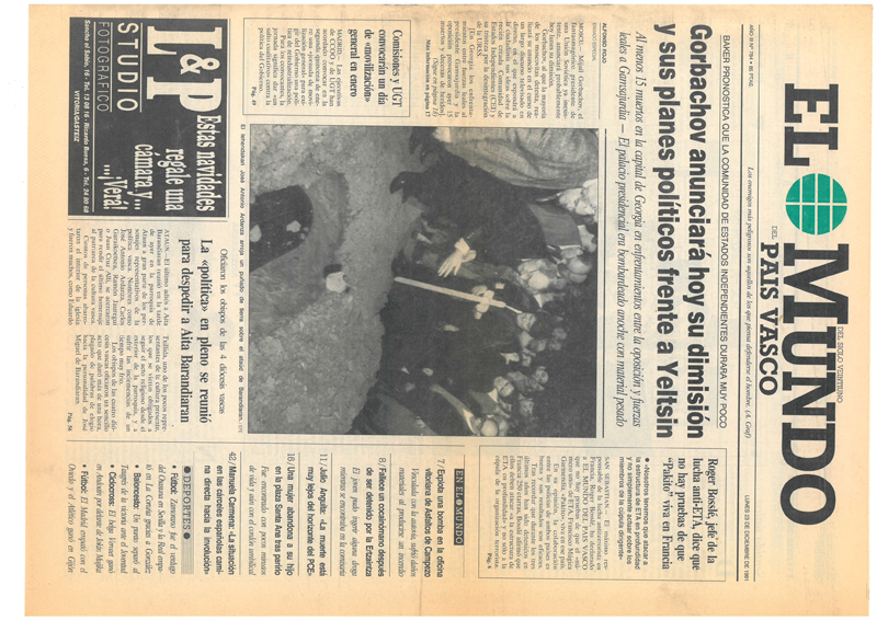 Oficiaon los obispos de las 4 di&oacute;ceis vascas. La "pol&iacute;tica" en pleno se reuni&oacute; para despedir a Aita Barandiaran