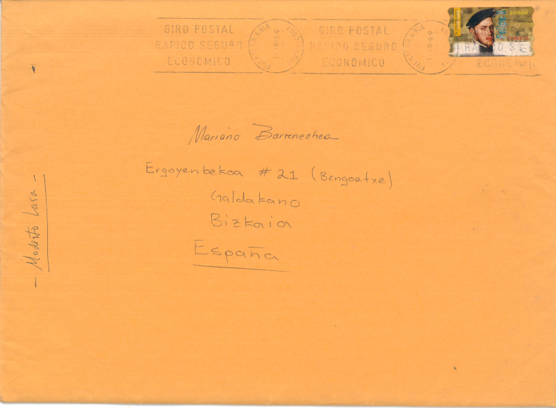 "Etorki" dantza eta koru taldearen hainbat foileto. Sobre horia.