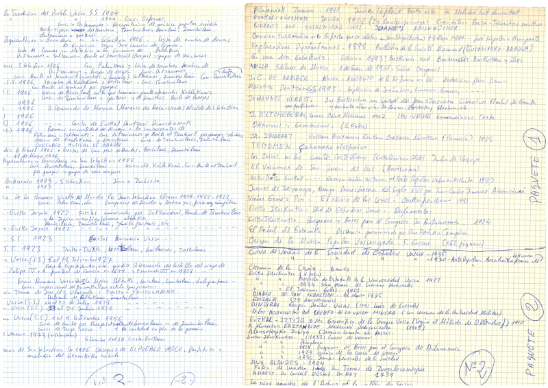 Euskal festeei buruzko hainbat eta hainbat fotokopia. Aurkibidearekin.